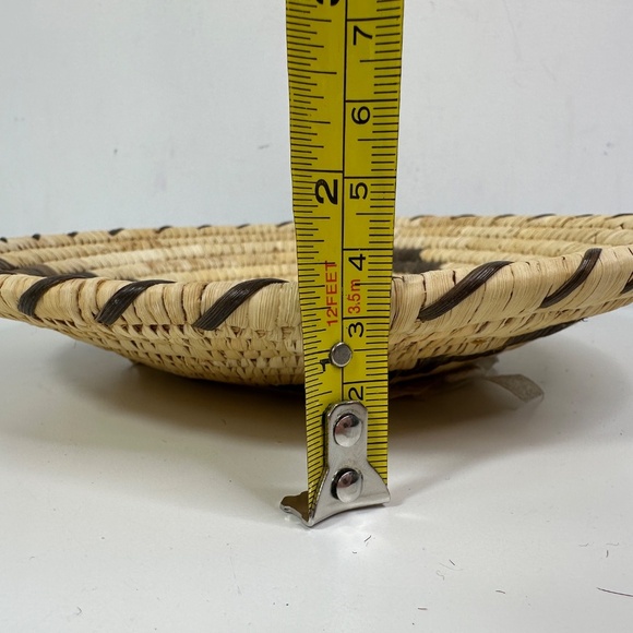 Vintage Tohono O'odham Basket Papago Plate Native Woven Arizona SW 9" - Picture 8 of 8